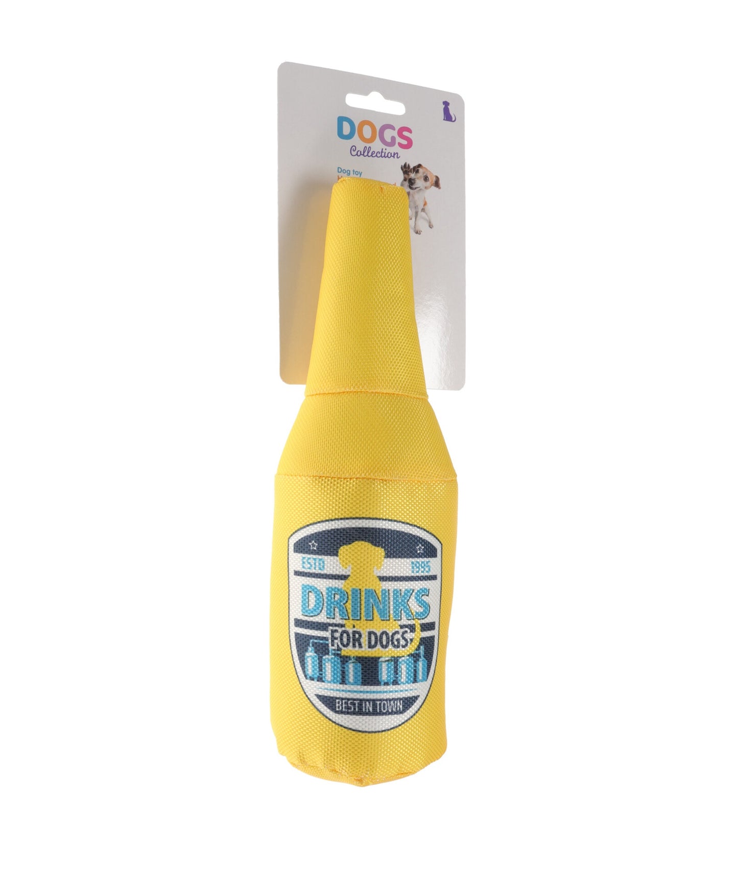 Fabric Bottle Shaped Dog Toy