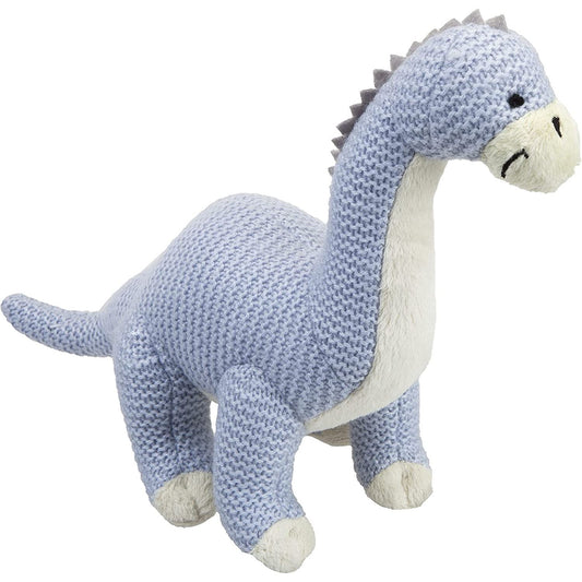 29cm Blue Knitted Toy Dinosaur
