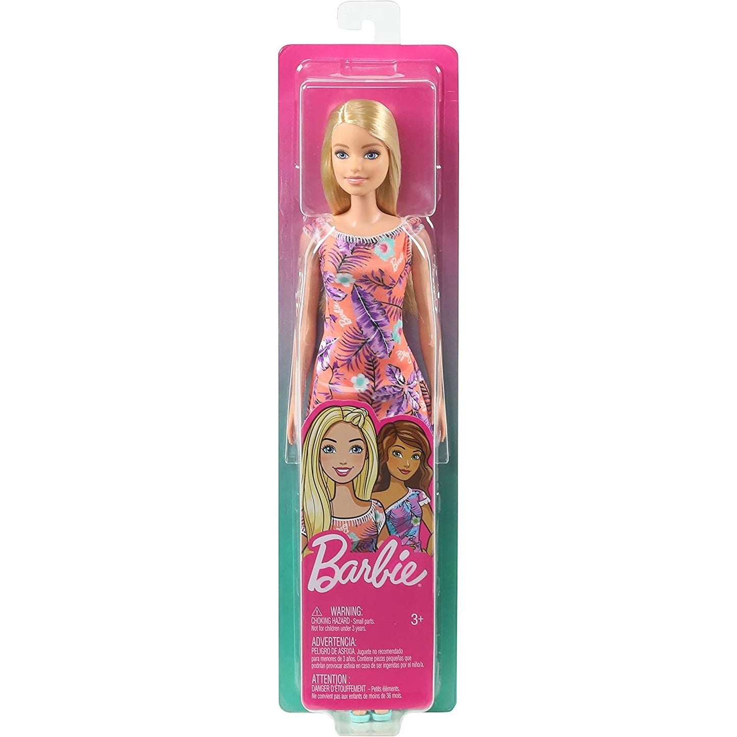 Barbie Doll in Tropical Print Dress