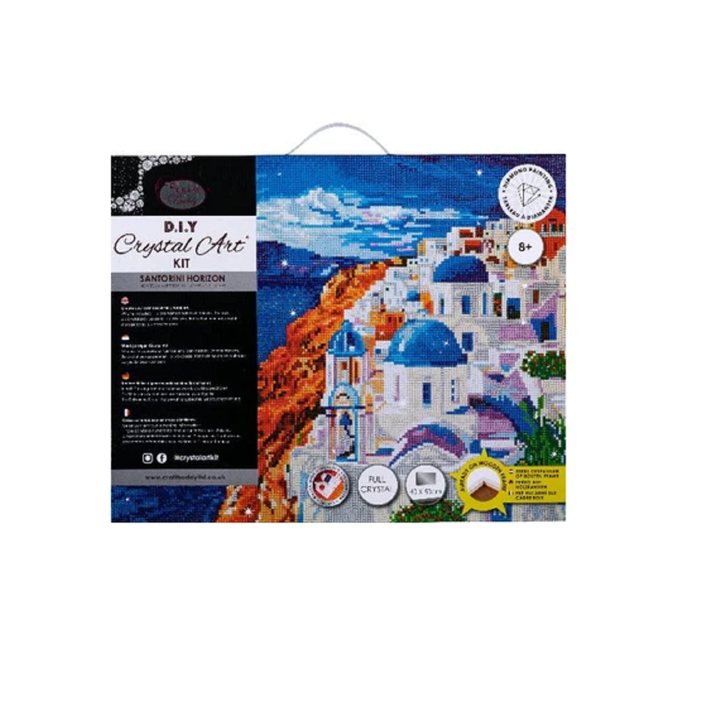 Craft Buddy Full Crystal Mounted Crystal Art Kit 40cm x 50cm - Santoini Horizon