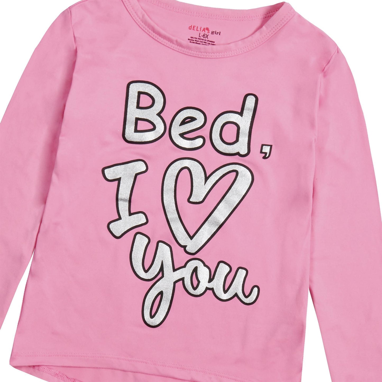 Childrens Slogan Glitter Print Pyjama Set ~ 7-13 years