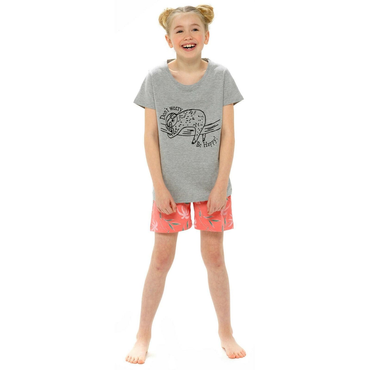 Childrens Sloth or Koala Design Shorts Pyjama Set ~ 7-13 years