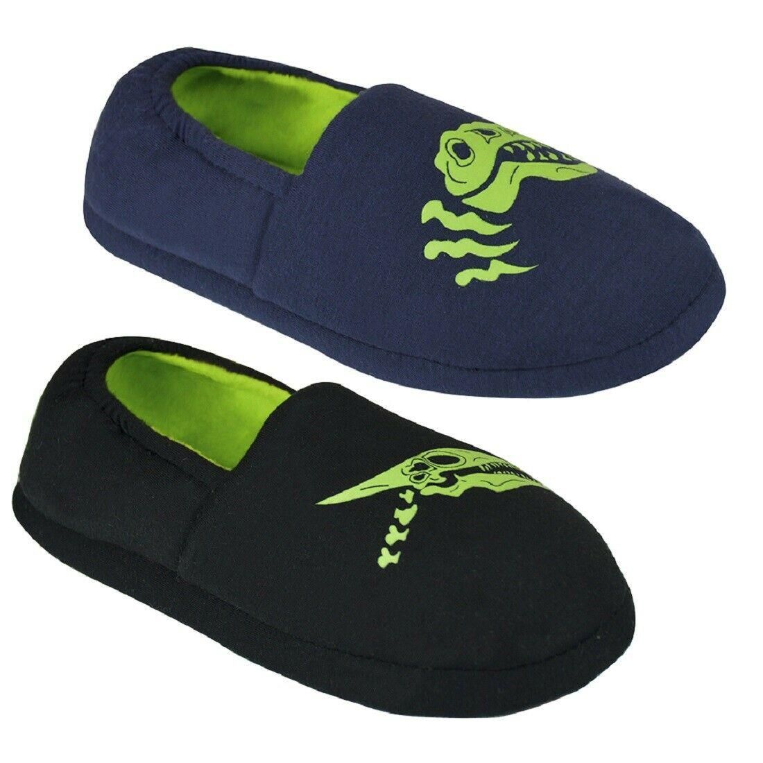 Childrens Glow In The Dark Slippers ~ UK 9-3