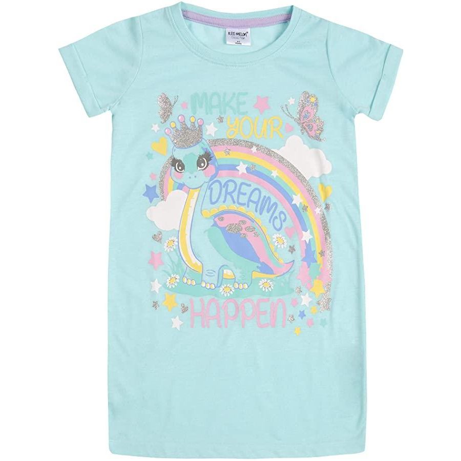 Girls Dinosaur or Circus Short Sleeve Nightdress ~ 2-6 years