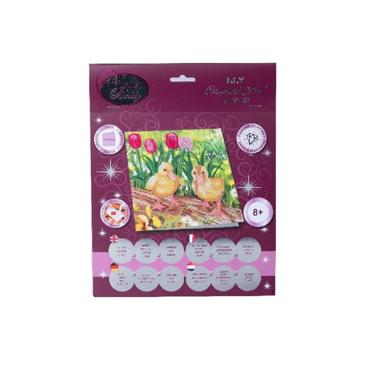 Craft Buddy 18x18cm DIY Crystal Card Kit ~ Spring Collection