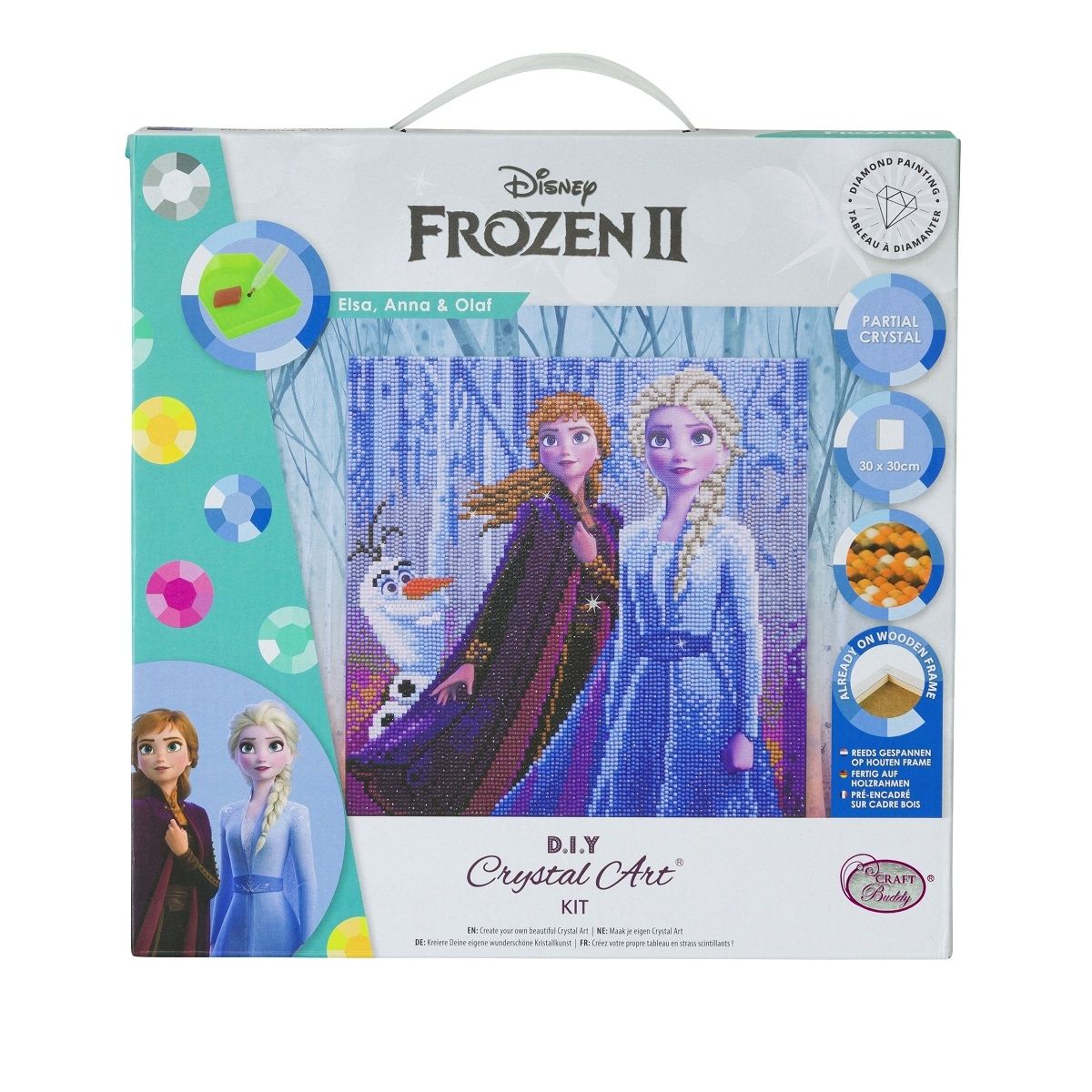 Craft Buddy Mounted Crystal Art Kit ~ Disney Range