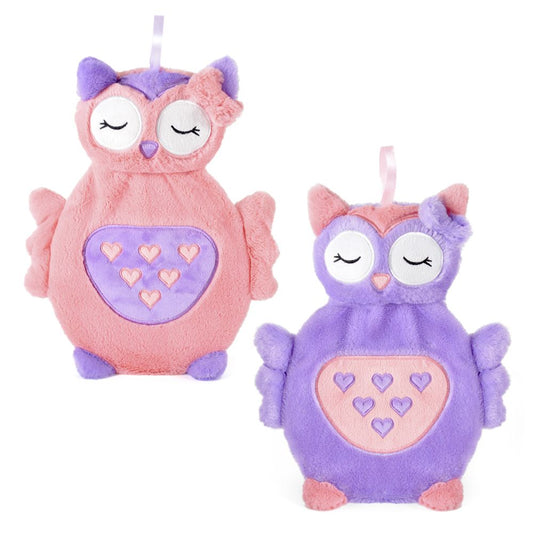 750ml Hot Water Bottle With Plush Owl Cover