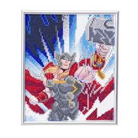 Crystal Art Marvels Thor Picture Kit with Silver Frame