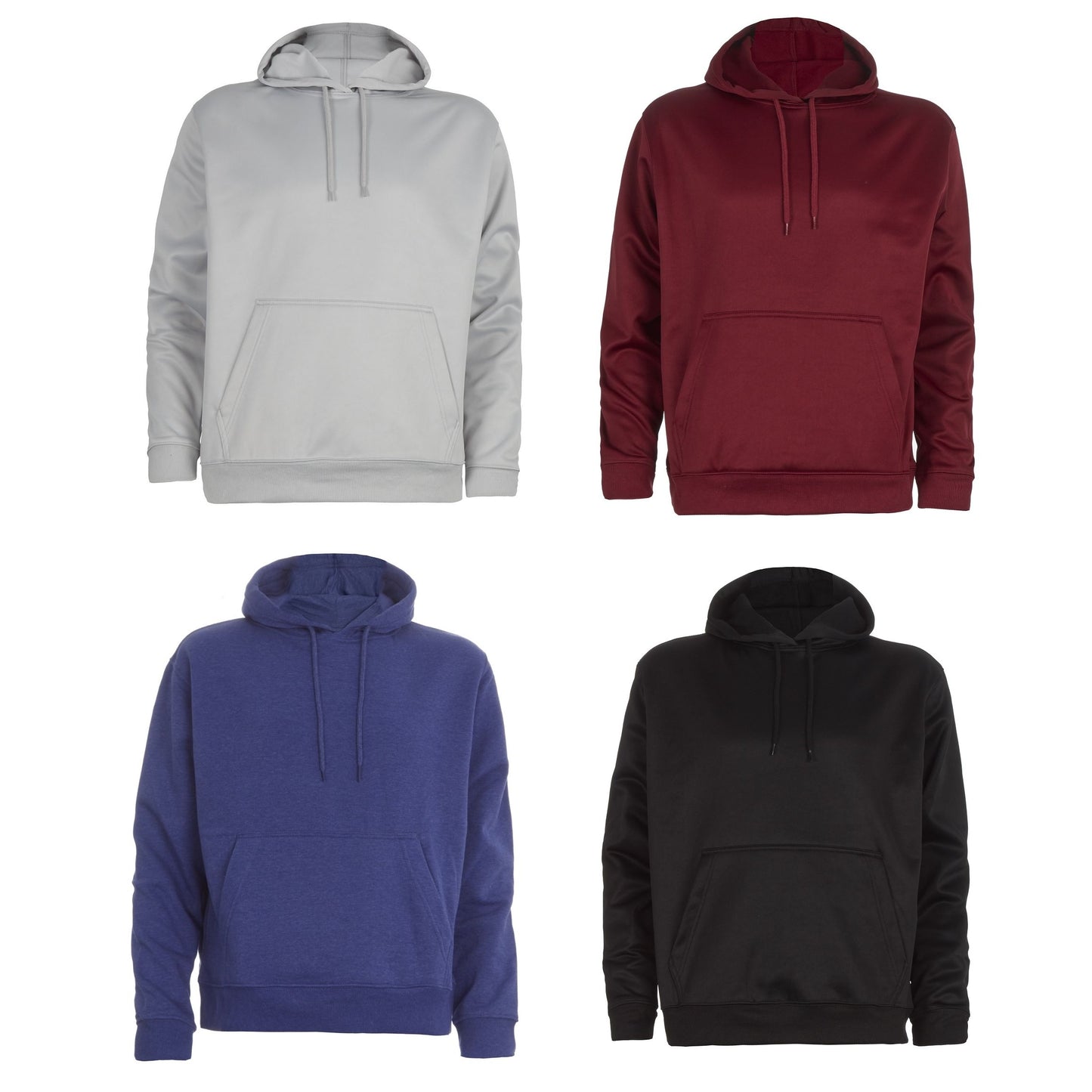 Adults Bakaruda Plain Hooded Sweatshirt - S-2XL