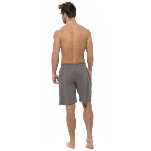 Mens Plain Grey Jersey Lounge Shorts ~ M-2XL