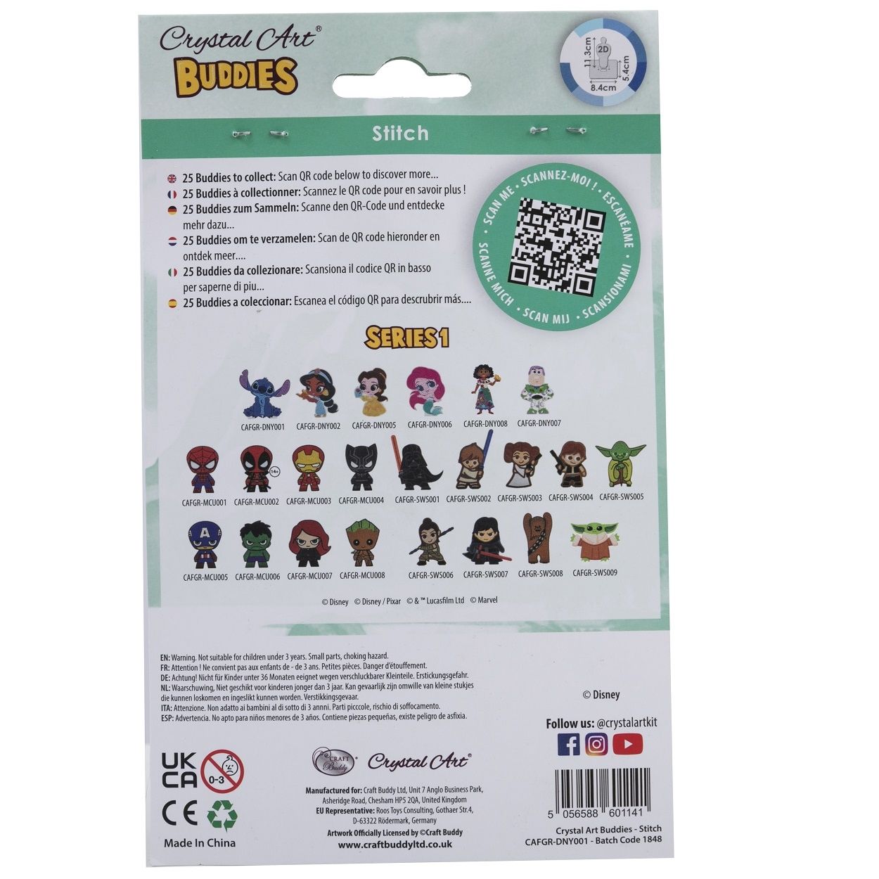 Craft Buddy Crystal Art Buddies Series 1 - Collectable Diamond Painting Figures