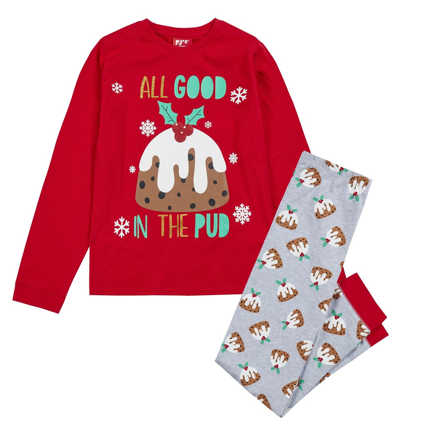 Family Christmas Pudding Pyjama Set