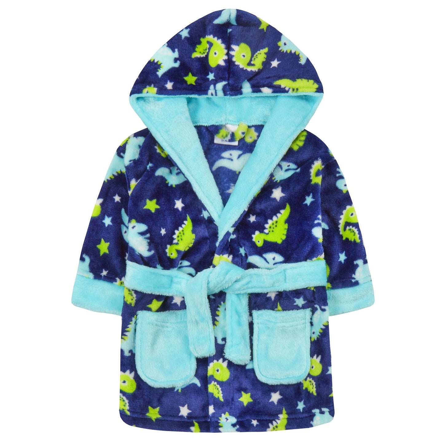 Babies Dinosaur Print Dressing Gown ~ 6-24 Months