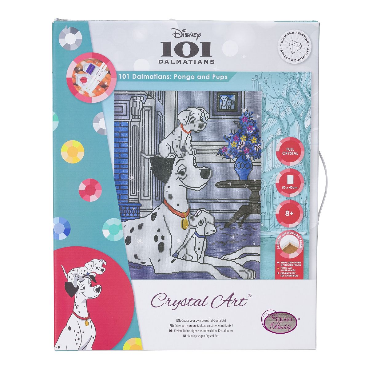 Craft Buddy Mounted Crystal Art Kit ~ Disney Range