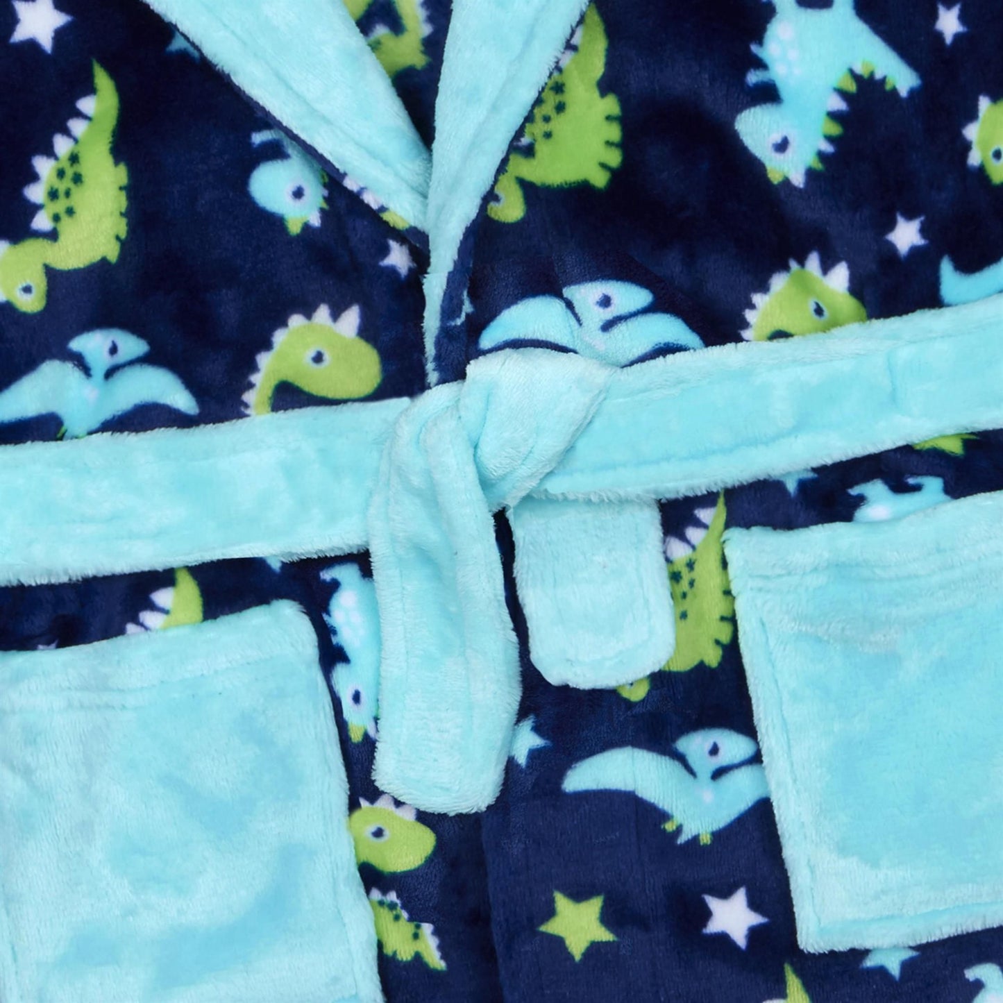 Childrens Dinosaur Print Dressing Gown ~ 2-6 Years