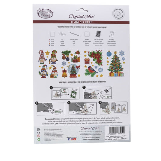 Craft Buddy Crystal Art Christmas Sticker Sets