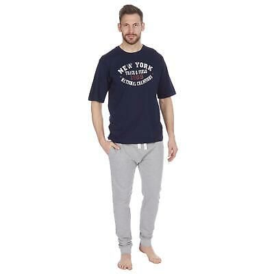 Mens French Terry Top and Bottoms Lounge / Pyjama Set ~ S-2XL