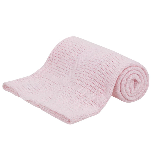 90 x 70cm 100% Cotton Cellular Blanket