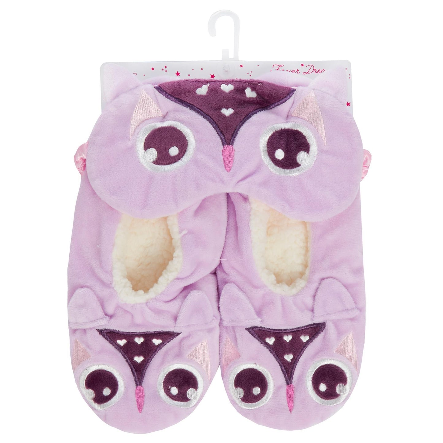 Ladies Eyemask and Fleece Lined Ballet Slipper Set