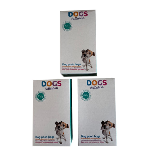 3 Boxes of 80 Dog Waste / Poo Bags - 240 Bags in Total