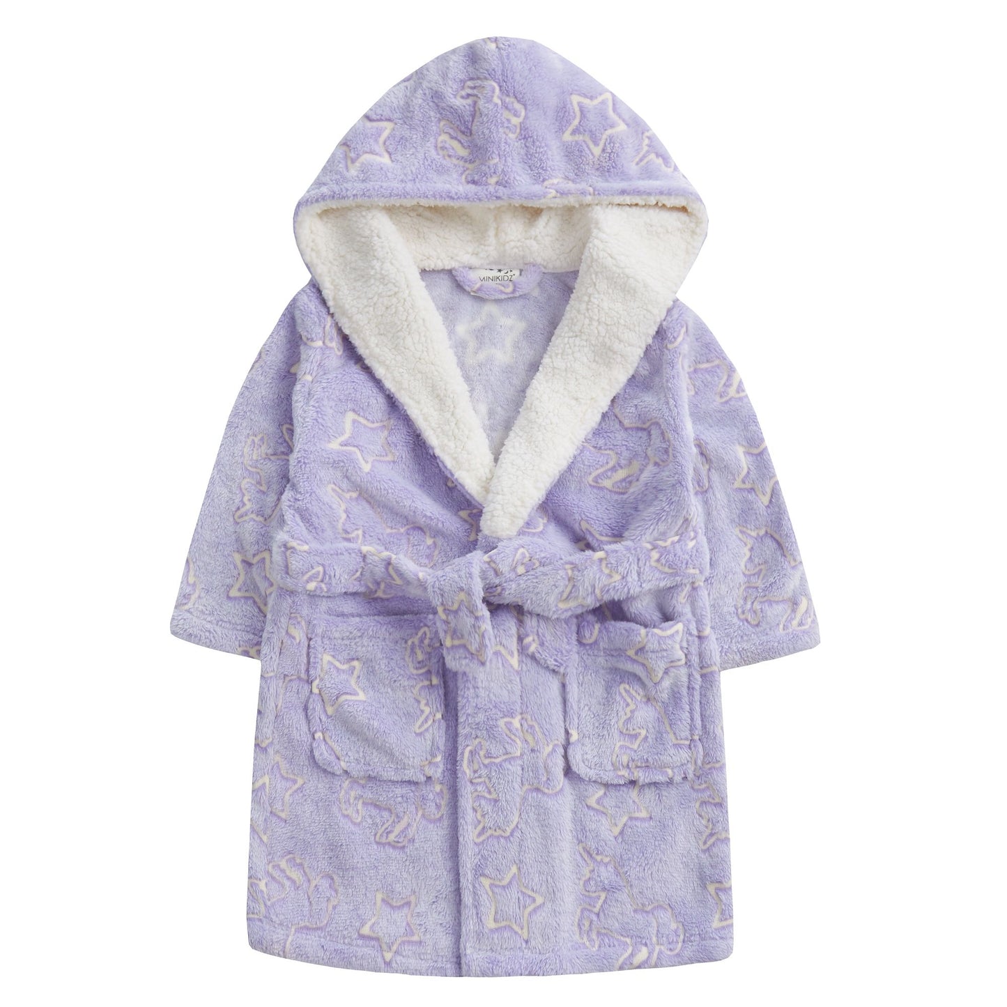 Childrens Glow In The Dark Dressing Gowns ~ Dinosaur or Unicorn ~ 2-13 Years
