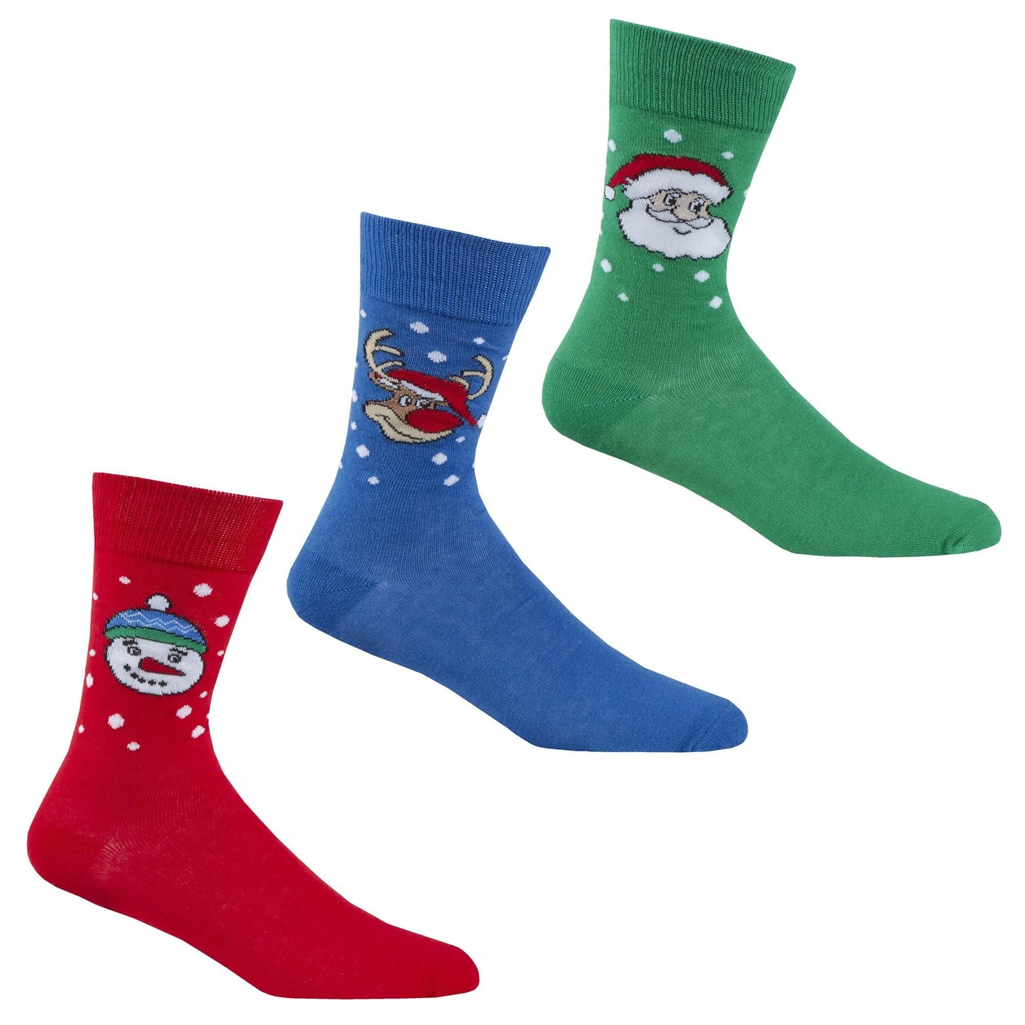 Adults 3 Pack Christmas Socks