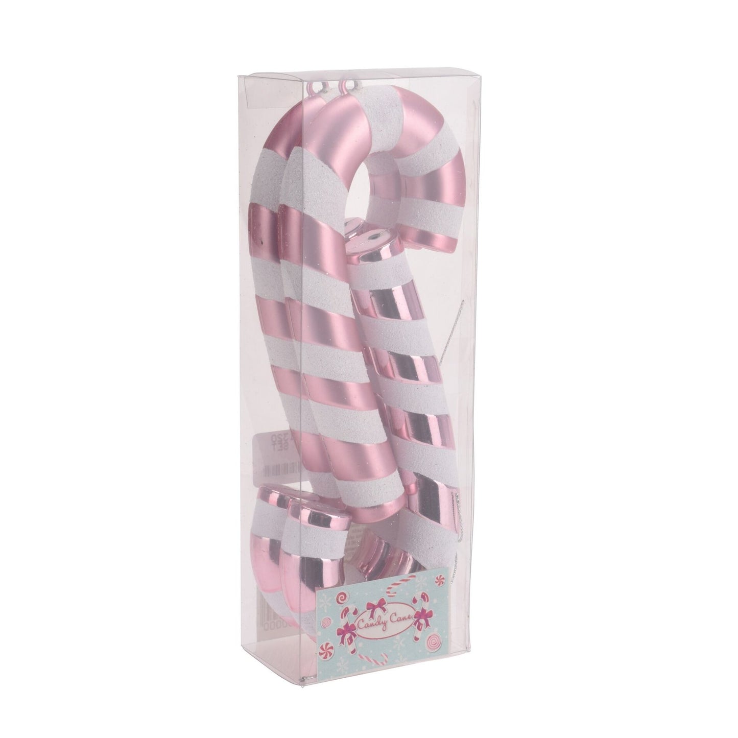 Set of 4 Candy Cane Christmas Tree Decorations