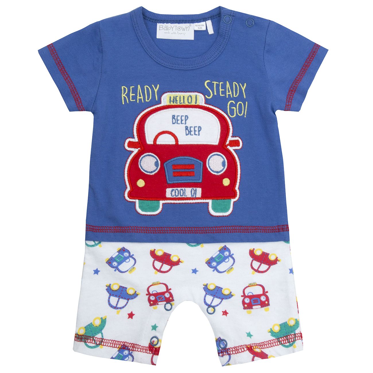 Infant One Piece Car Romper Set ~ Newborn - 12 months