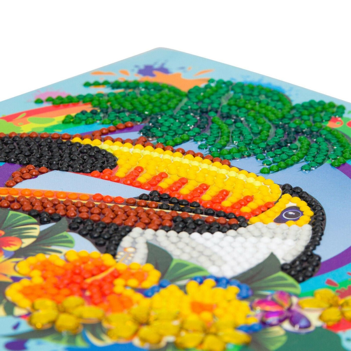 Craft Buddy 18x18cm DIY Crystal Card Kit - Rainbow Toucan