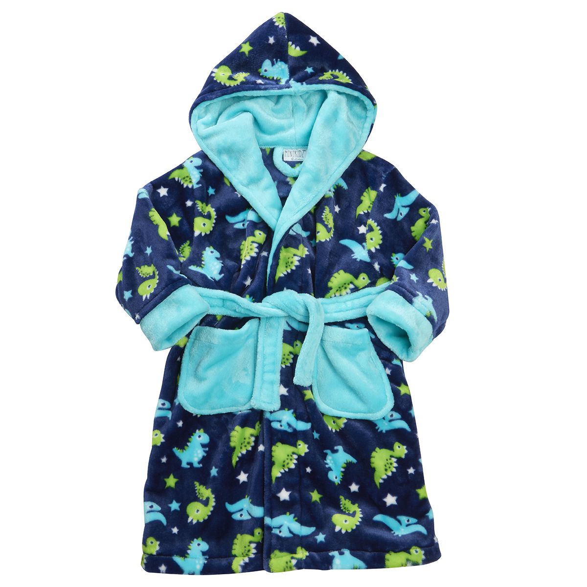 Childrens Dinosaur Print Dressing Gown ~ 2-6 Years