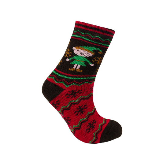 Kids Novelty Christmas Fleece Lined Slipper Socks