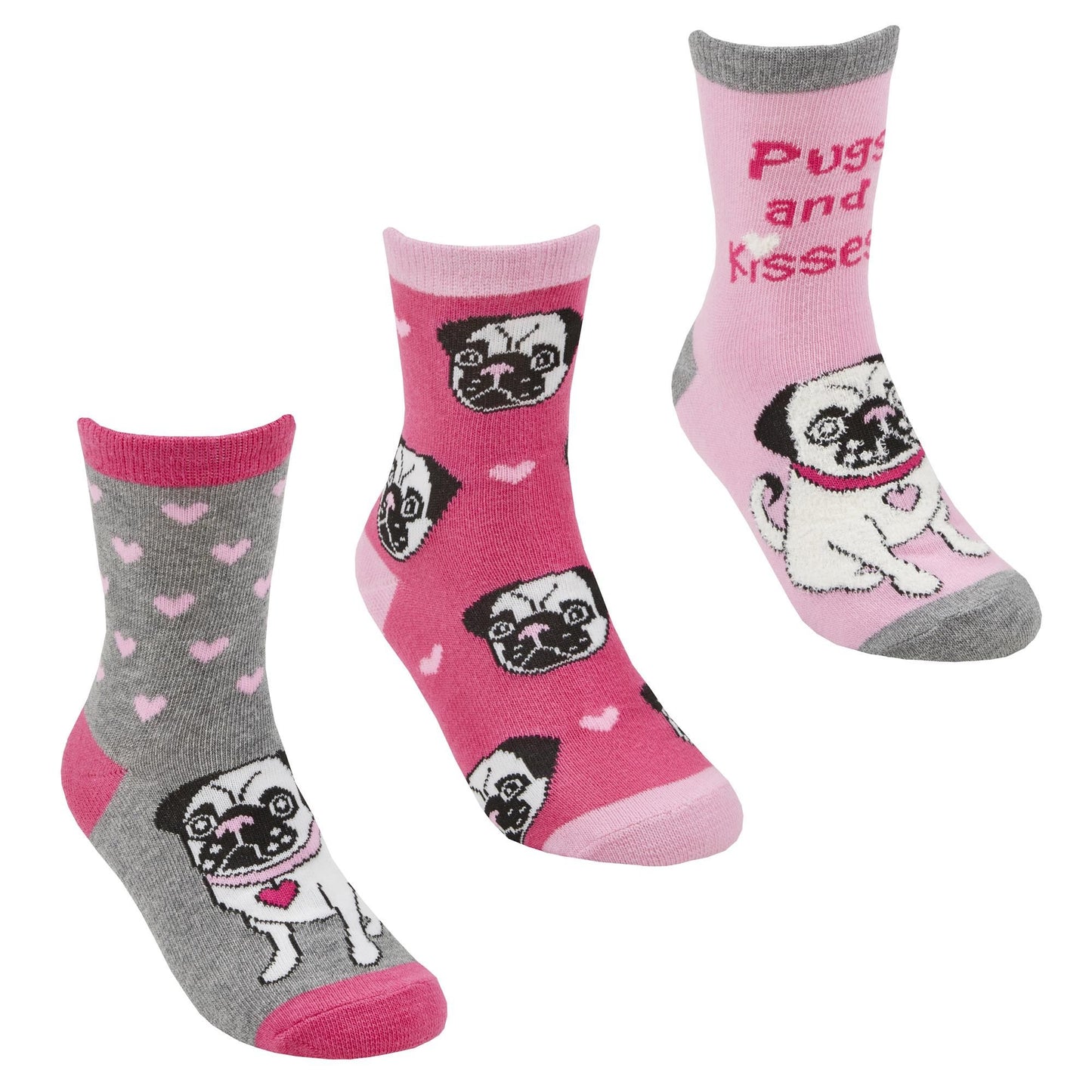 Childrens 3 Pk of Dog or Cat Socks