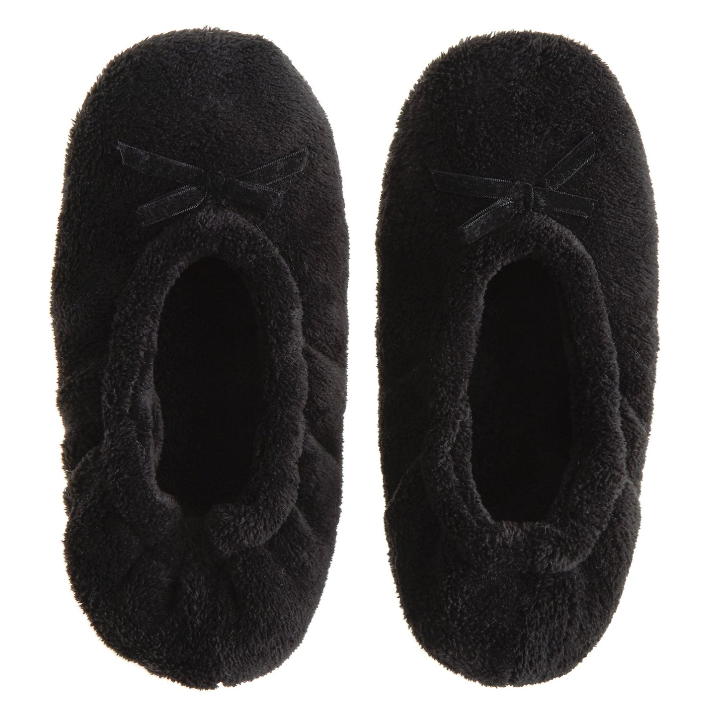 Ladies Bow Front Ballet Slippers