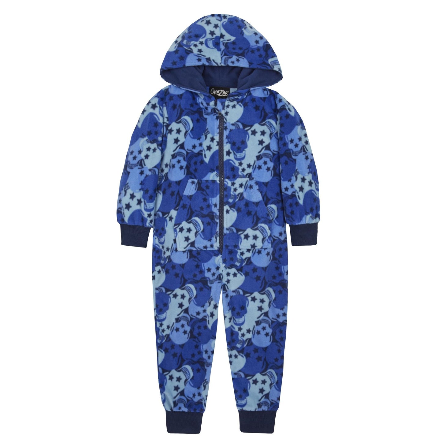 Childrens Skull Design Fleece Onesie ~ 2-6 years