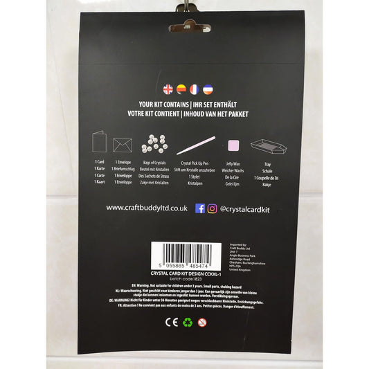 Craft Buddy DIY Giant 29cm x 21cm Crystal Card Kit