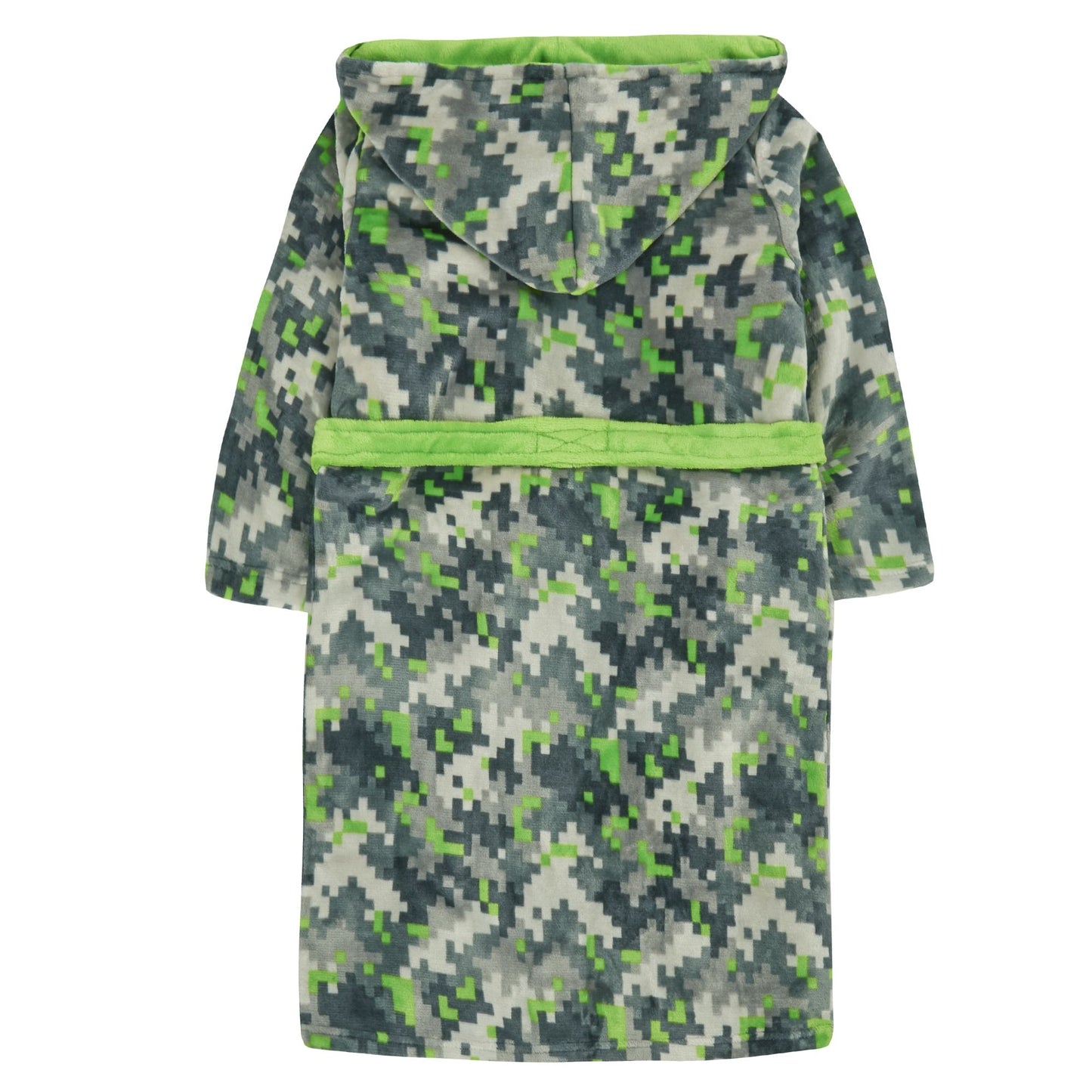 Childrens Pixel Camo Fleece Dressing Gown ~ 7-13 years