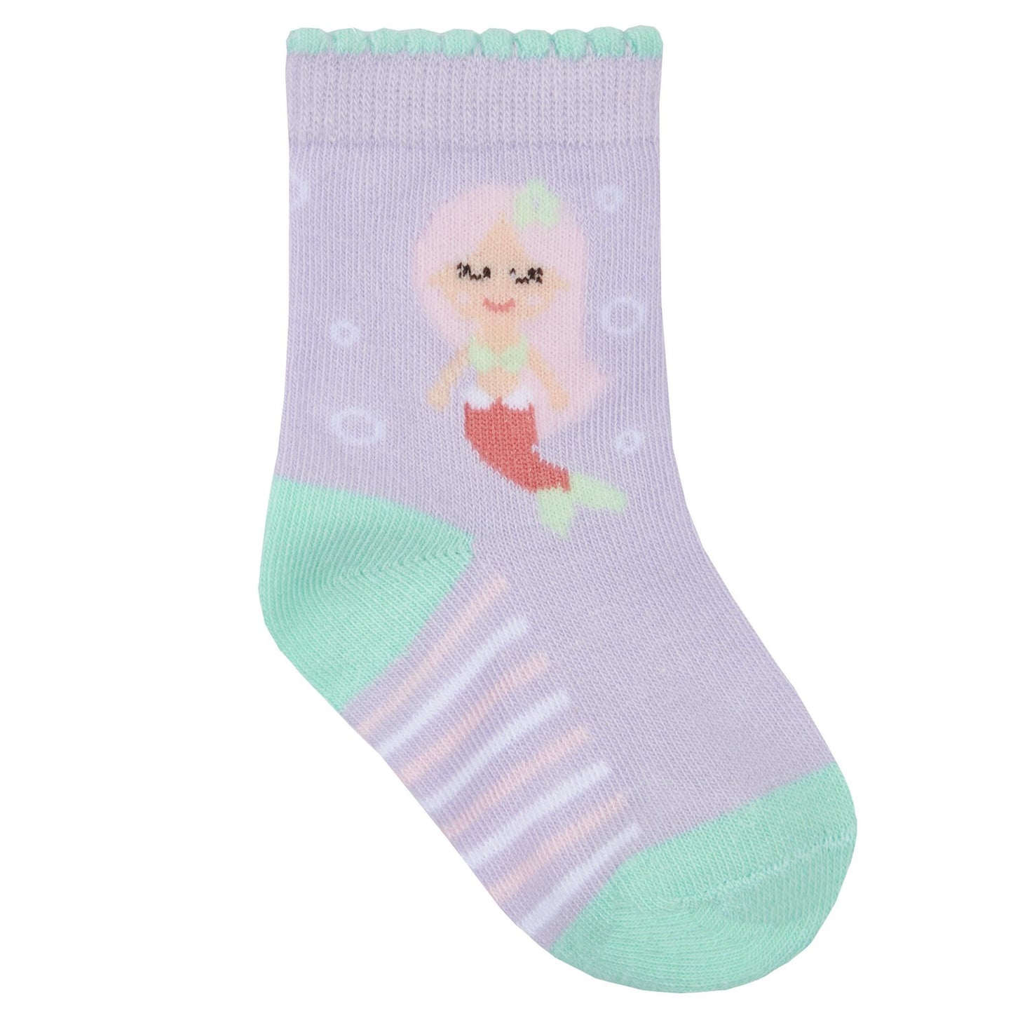 Babies 3 Pk of Novelty Mermaid Design Socks