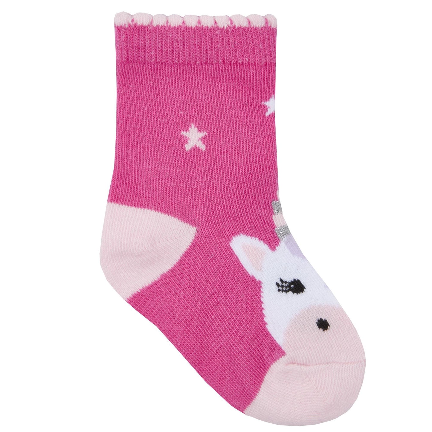 Babies 3 Pk of Unicorn Design Socks