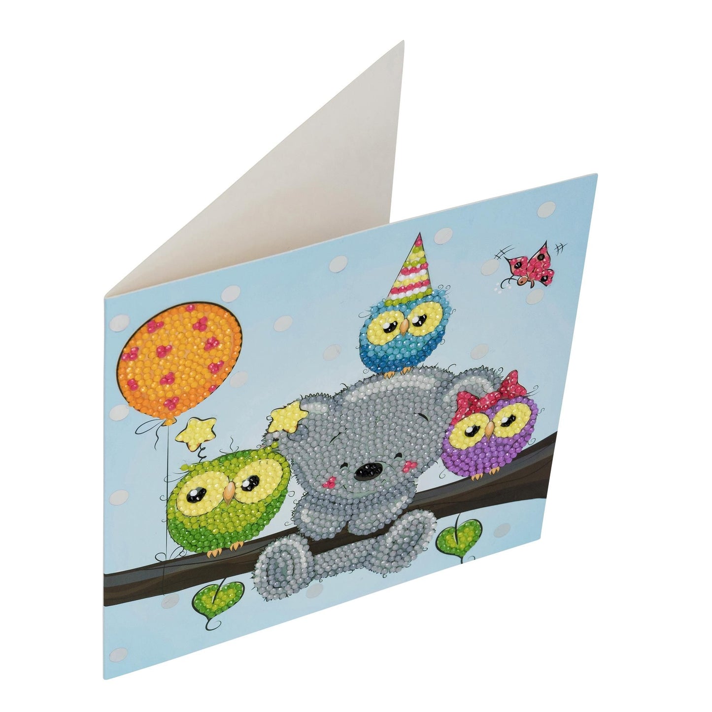 Craft Buddy 18x18cm DIY Crystal Card Kit ~ Birthday Friends