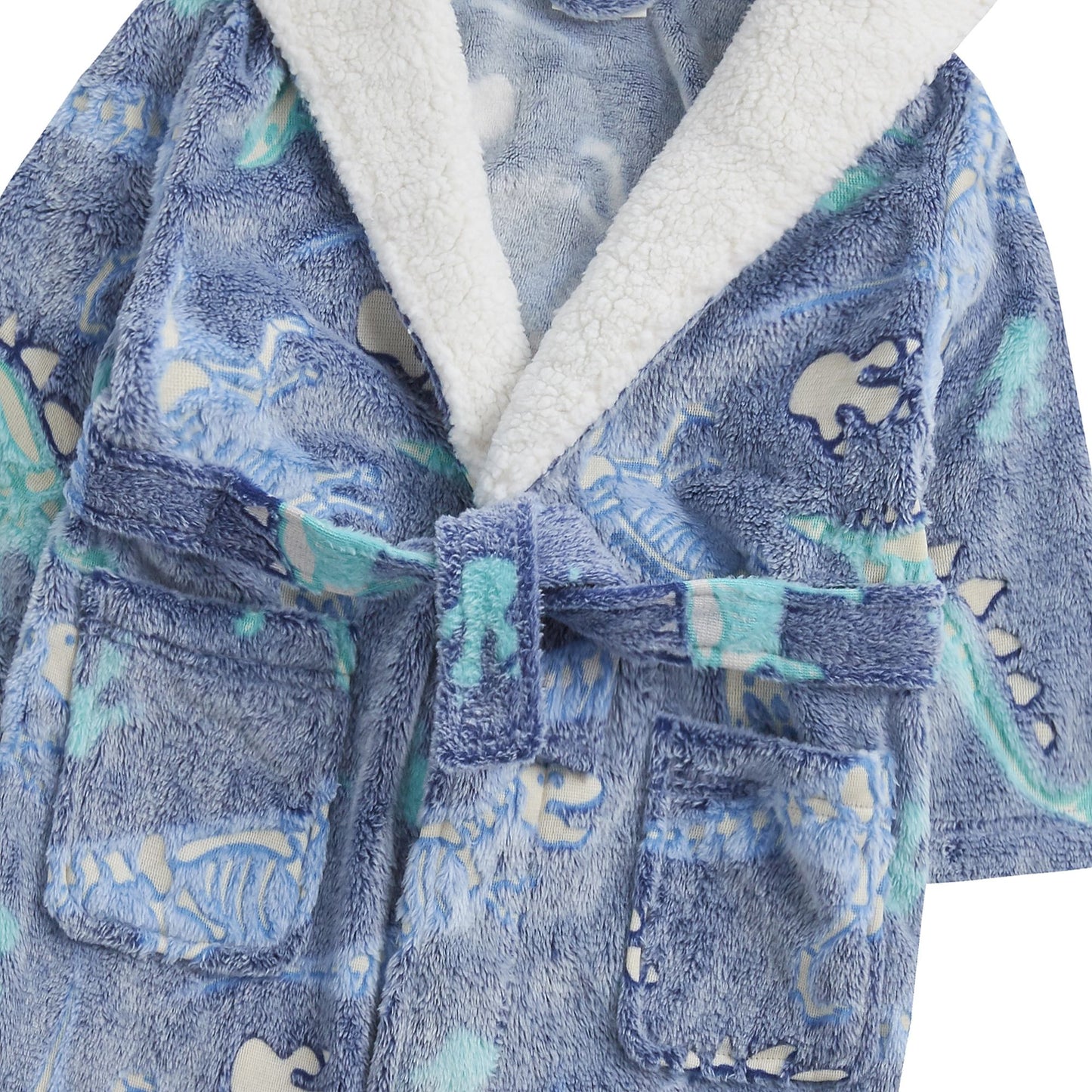 Childrens Glow In The Dark Dressing Gowns ~ Dinosaur or Unicorn ~ 2-13 Years