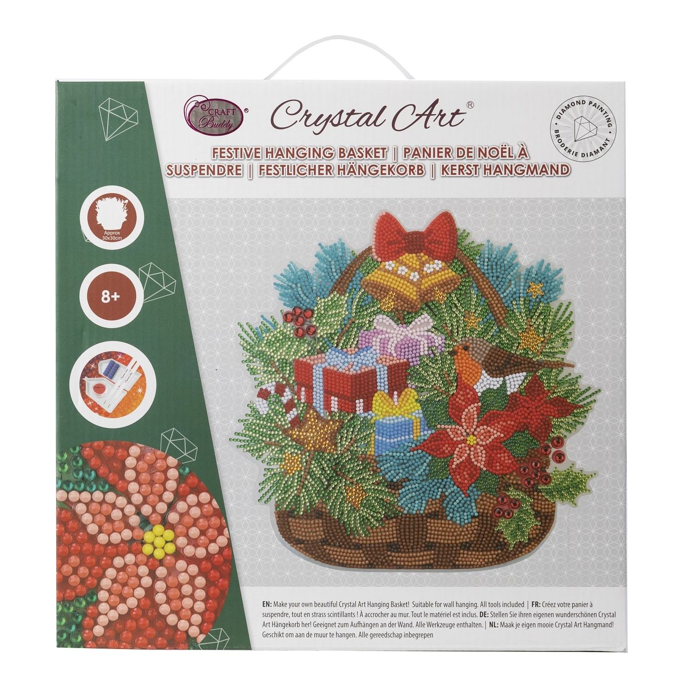 Craft Buddy Crystal Art Hanging Basket Kits