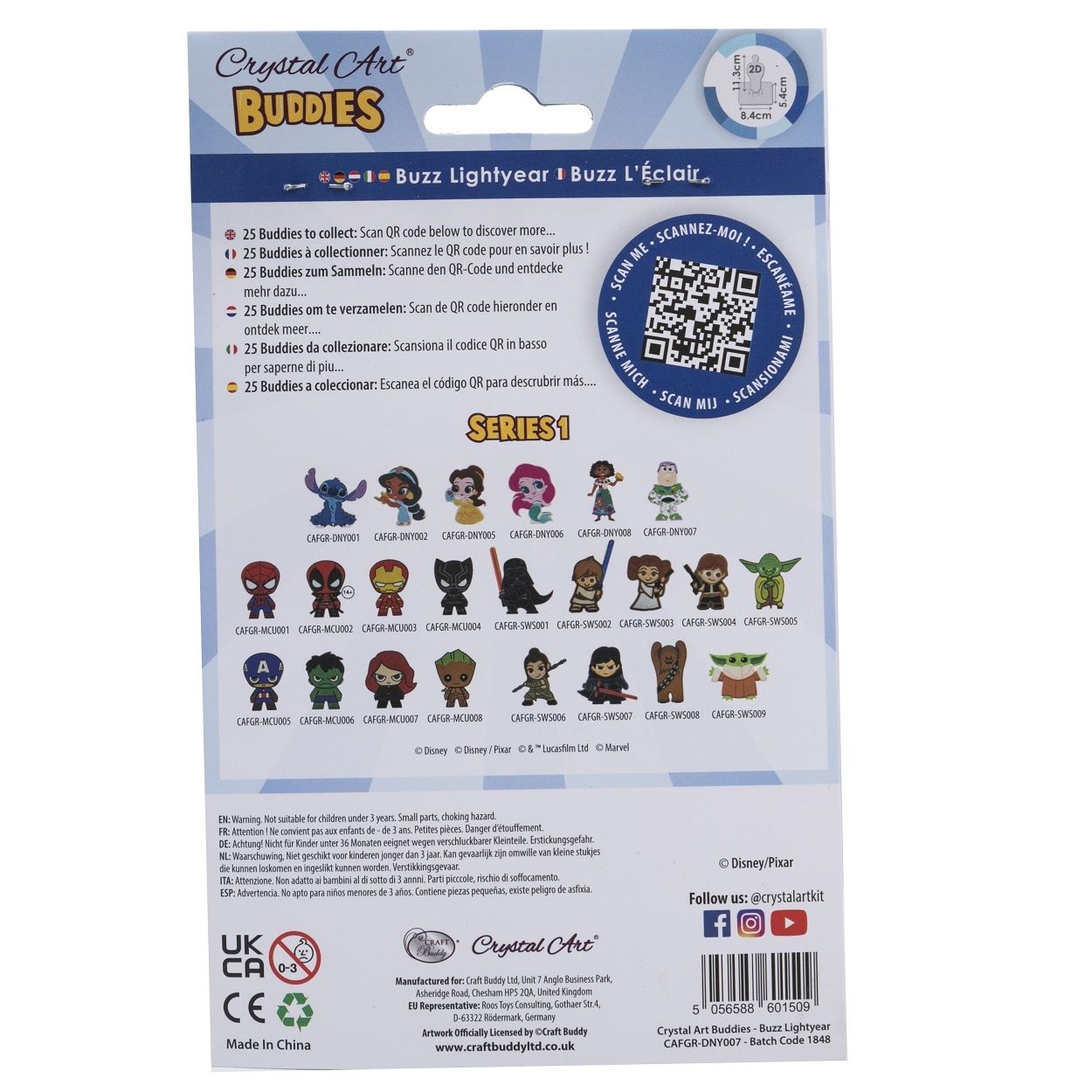 Craft Buddy Crystal Art Buddies Series 1 - Collectable Diamond Painting Figures