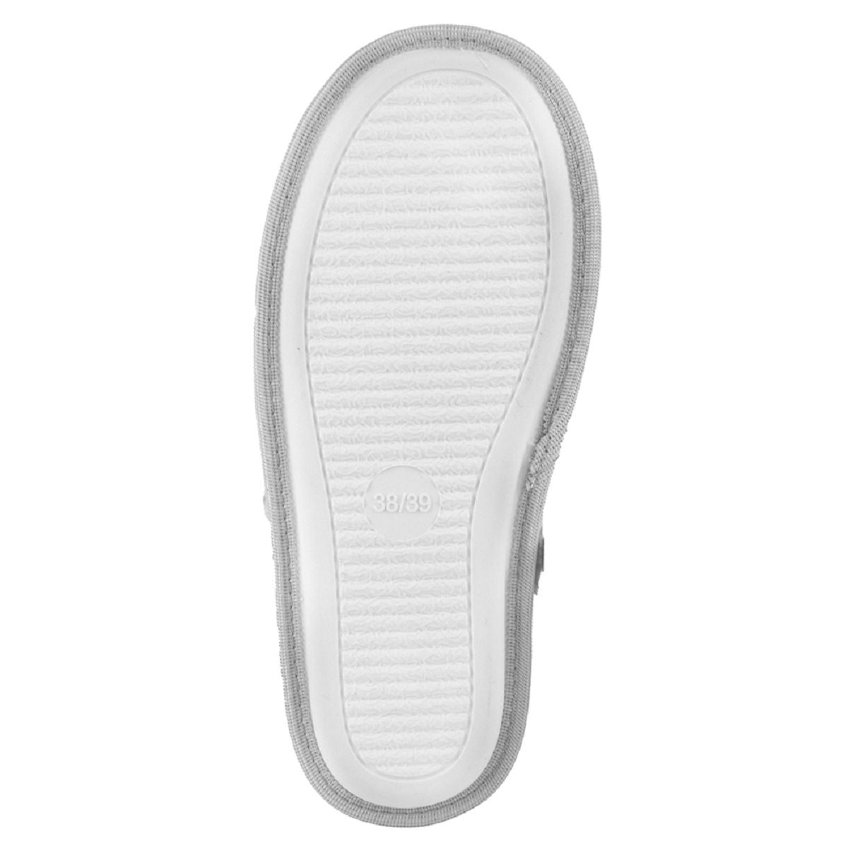 Ladies Faux Fur Lined Zebra Print Mule Slipper