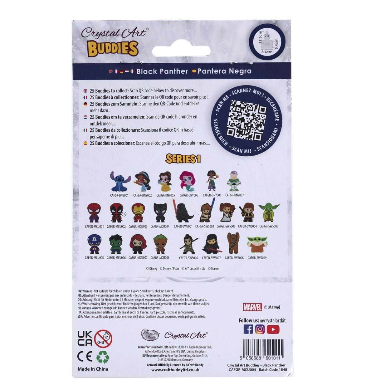 Craft Buddy Crystal Art Buddies Series 1 - Collectable Diamond Painting Figures