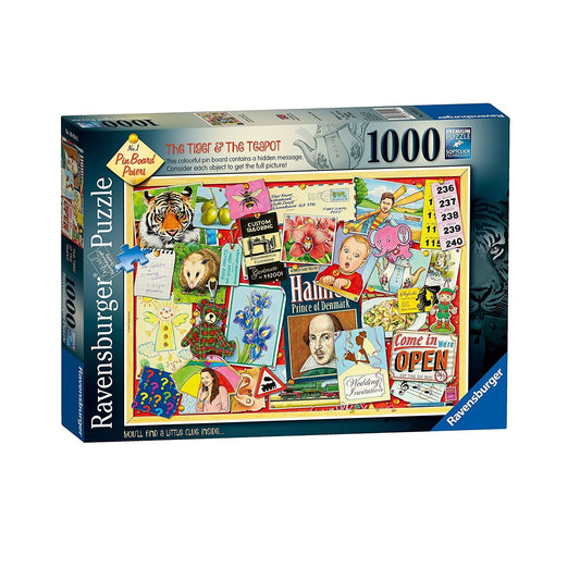 Jigsaw Puzzle - TIGER & THE TEAPOT - 1000 Pieces - 12+