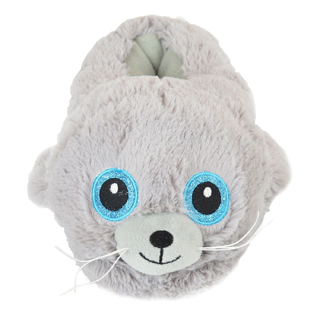 Girls Plush Novelty Seal Slippers ~ UK 9-3