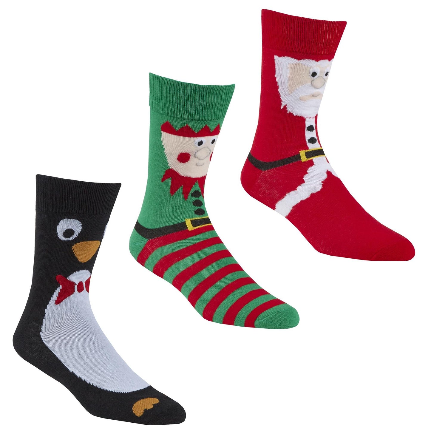 Adults 3 Pack Christmas Socks