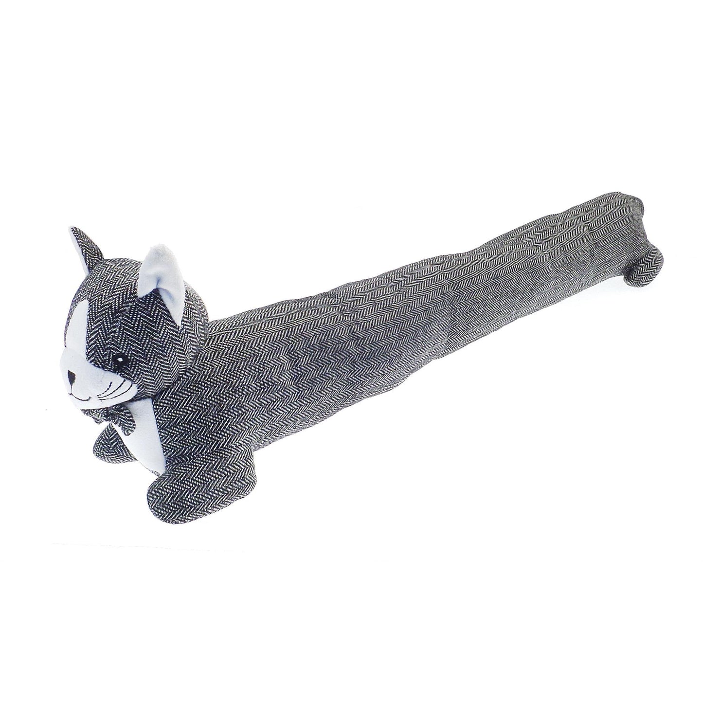 Herringbone Cat Design Door Stop or Draught Excluder