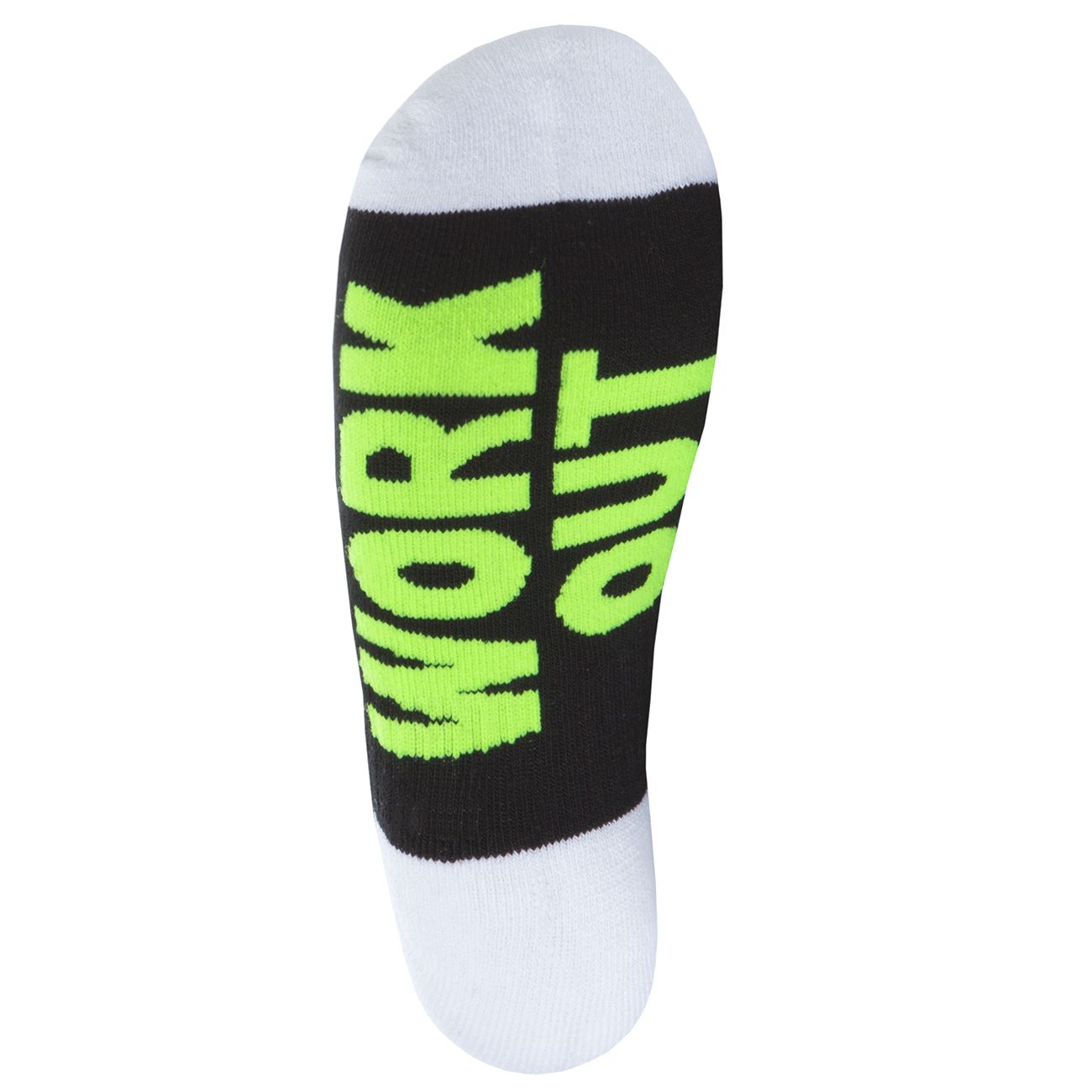 Ladies 3 Pk of Slogan Sole Low Cut Trainer Gym Socks