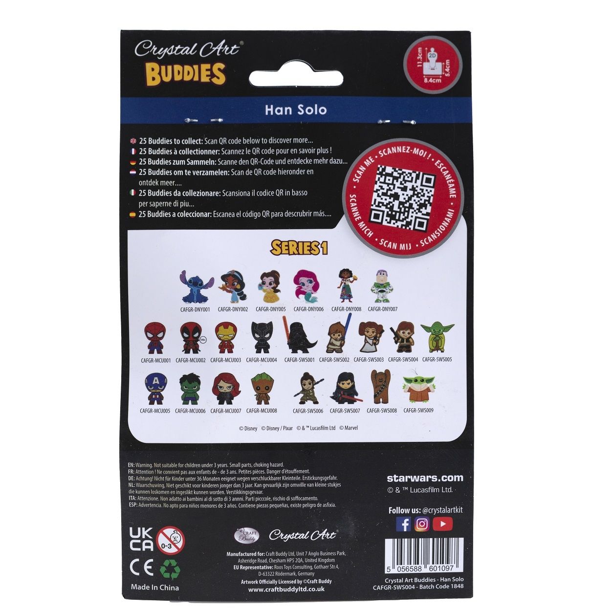 Craft Buddy Crystal Art Buddies Series 1 - Collectable Diamond Painting Figures